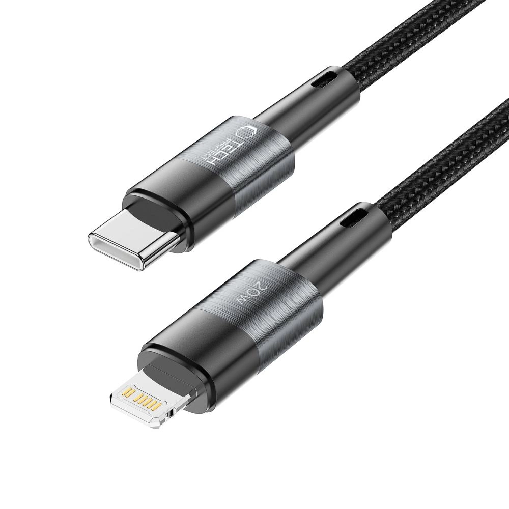 Tech-Protect UltraBoost Lightning / USB-C PD kabelis 20W 3A 0,25 m - pelēks | cable 0.25m gray