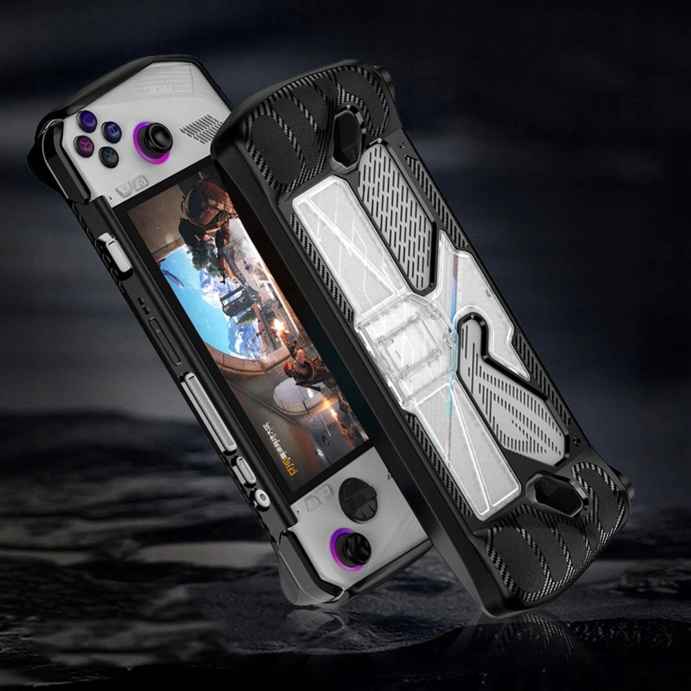 Tech-Protect Defense case for Asus ROG Ally - black and transparent
