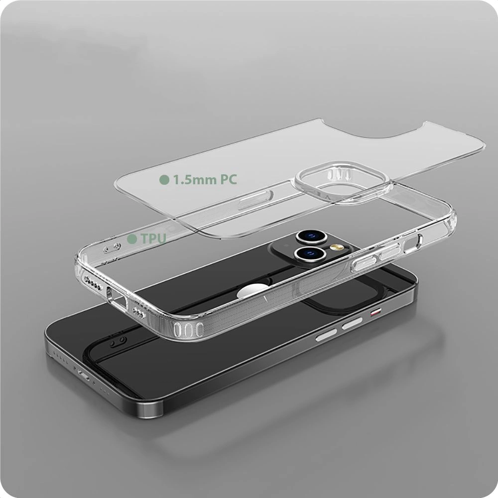 Apple iPhone 15 Pro Max 6.7\'\' Tech-Protect FlexAir Hybrid Cover Case, Transparent