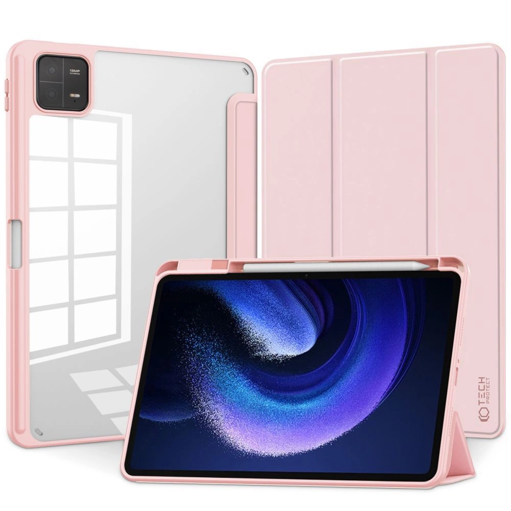 Xiaomi Pad 6 / 6 Pro 11'' Tech-Protect SC Pen Hybrid Cover Case, Pink