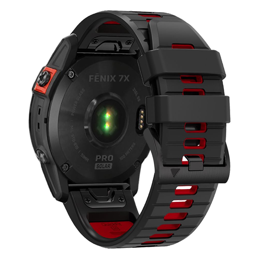 Tech-Protect IconBand Pro Strap for Garmin Fenix 3 / 5X / 6X / 7X, Black/Red