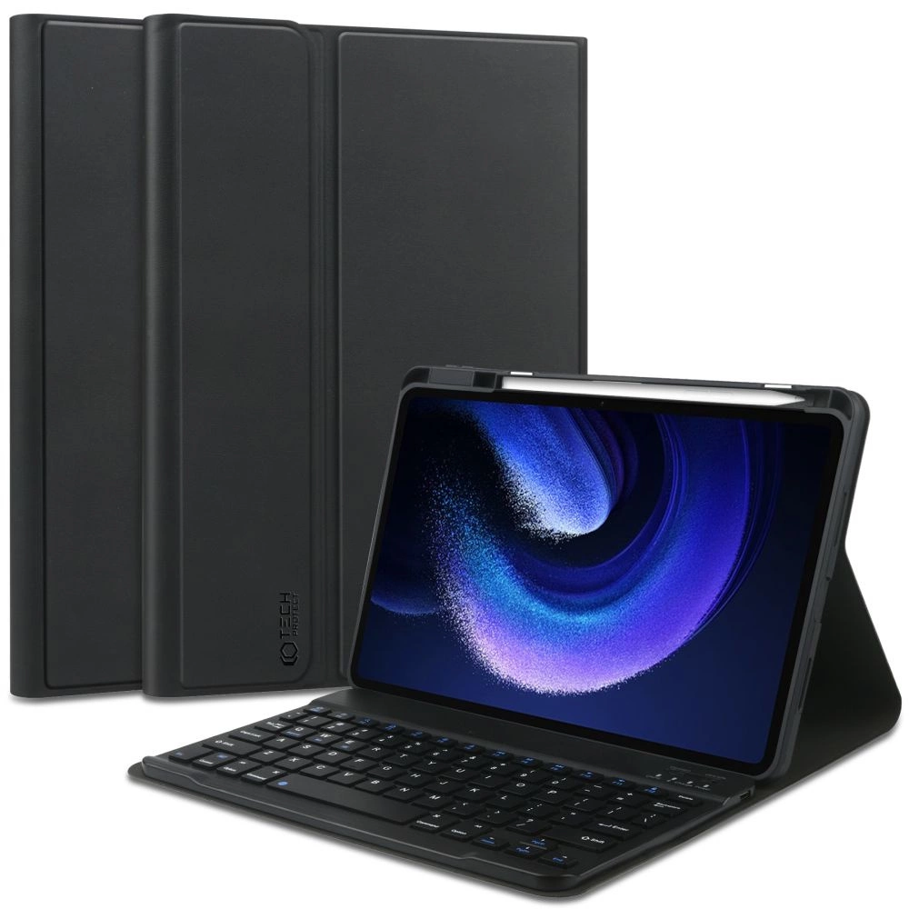 Xiaomi Pad 6 / Pro 11'' Tech-Protect SC Pen Case Cover with Bluetooth Keyboard, Black