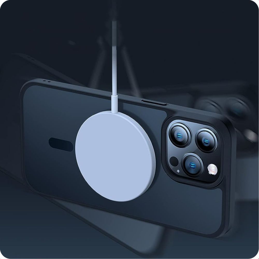 Чехол Tech-Protect для iPhone 15 MagMat MagSafe, матовый синий