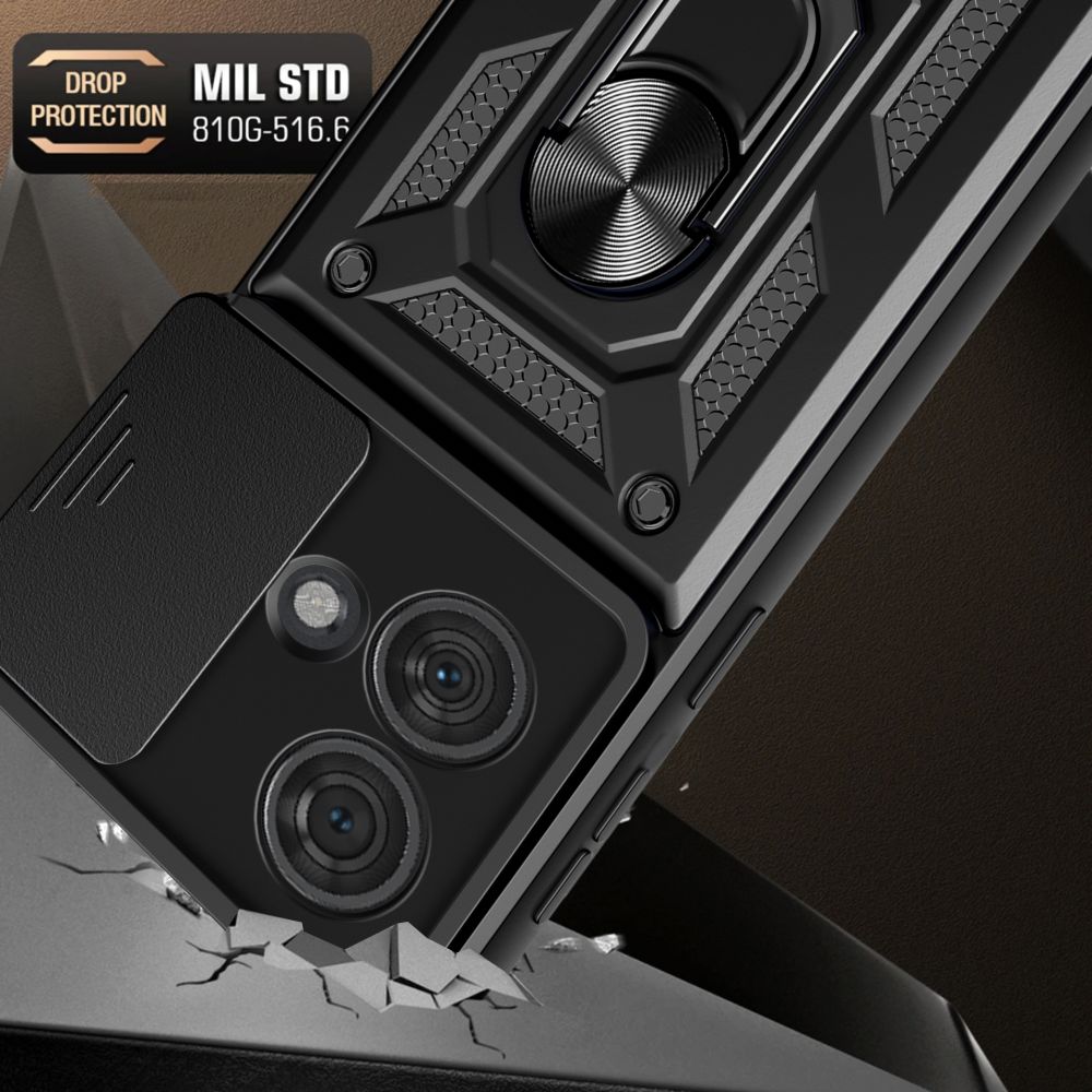 Motorola Edge 40 Neo Tech-Protect CamShield Pro Case Cover, Black