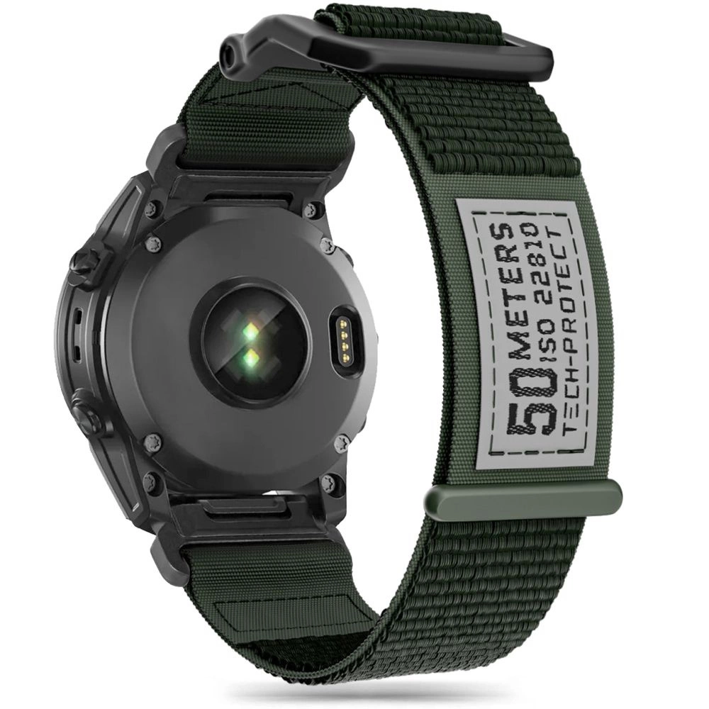 Tech-Protect Scout strap for Garmin Fenix ​​3 / 5X / 3HR / 5X Plus / 6X / 6X Pro / 7X - dark green
