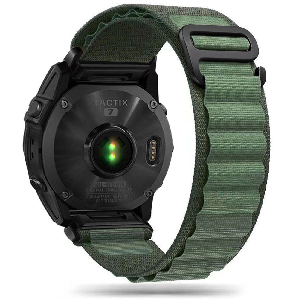 Tech-Protect Nylon Pro Strap for Garmin Fenix ​​5/6/6 Pro/7 - Dark Green