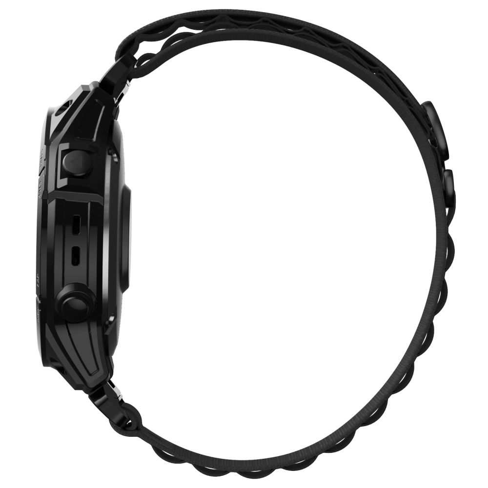 Tech-Protect Nylon Pro Strap for Garmin Fenix 3 / 5X / 6X / 7X, Black
