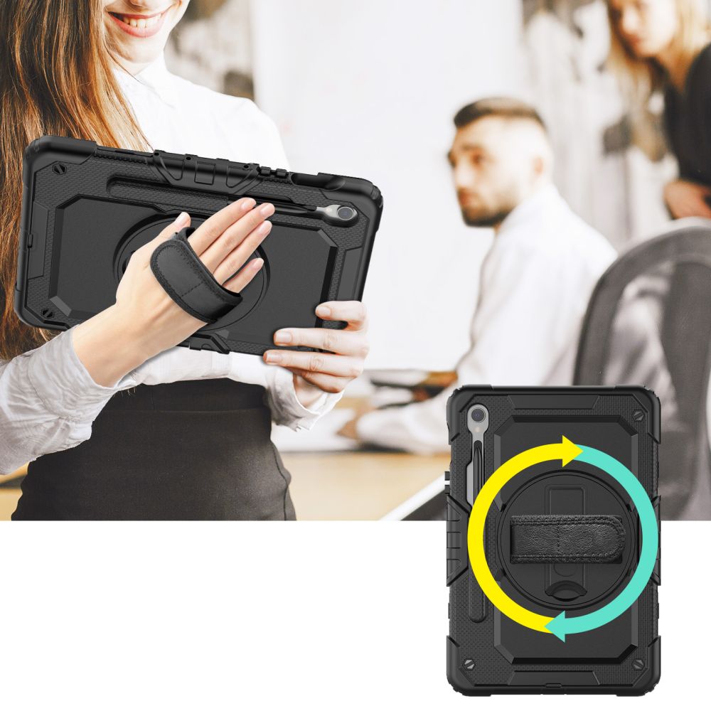 Tech-Protect Solid360 Case for Samsung Galaxy Tab S9 FE 10.9\" - Black