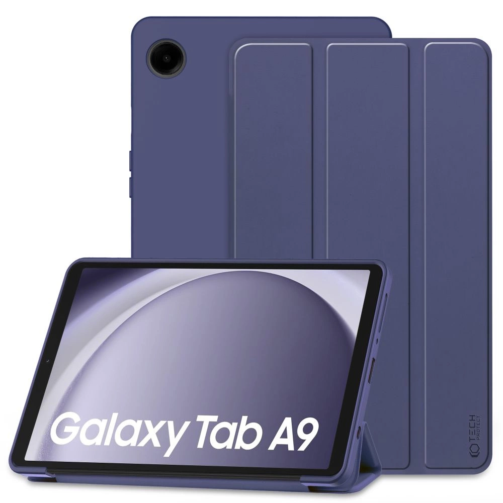 Samsung Galaxy Tab A9 ( SM-X110 / X115 ) Trifold Tech-Protect SmartCase Protective Cover Case, Navy Blue | Planšetes...