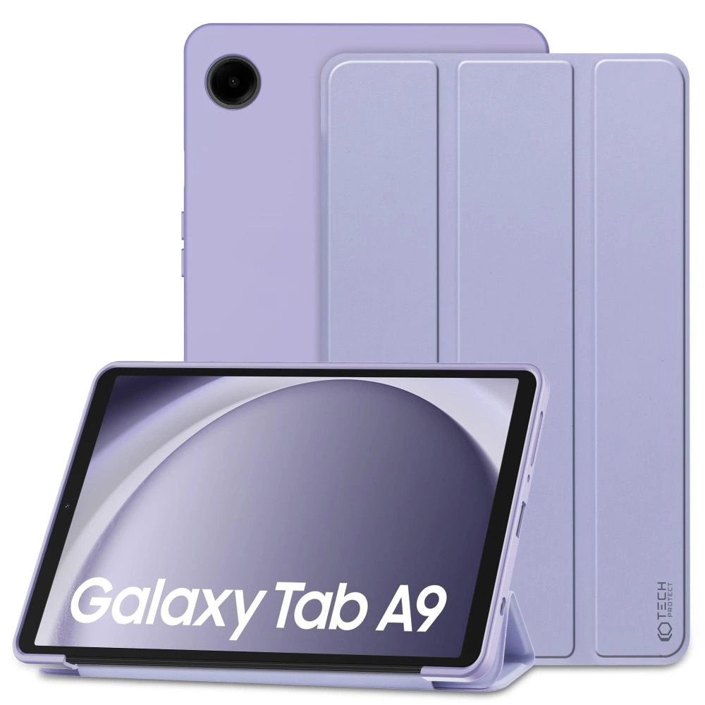 Samsung Galaxy Tab A9 ( SM-X110 / X115 ) Trifold Tech-Protect SmartCase Protective Cover Case, Purple | Planšetes...