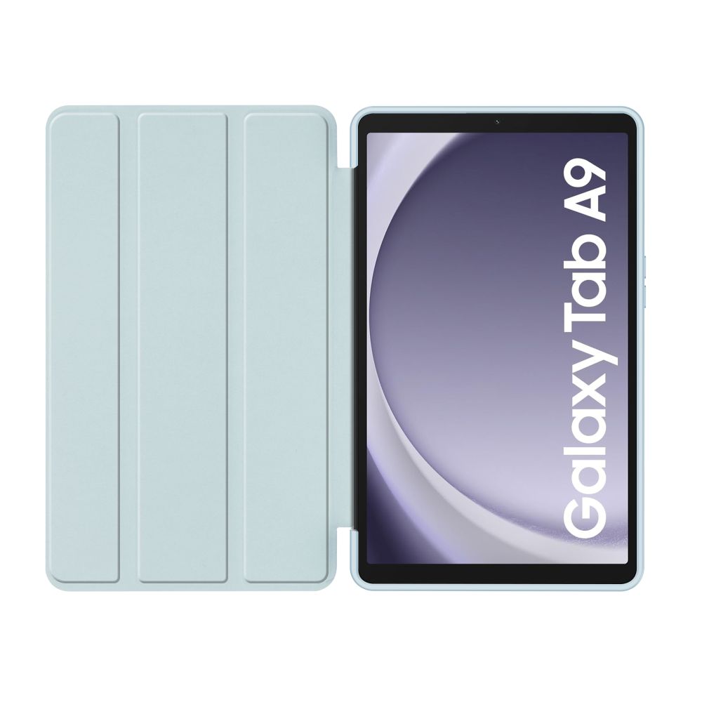 Samsung Galaxy Tab A9 ( SM-X110 / X115 ) Trifold Tech-Protect SmartCase Protective Cover Case, Blue with Sakura