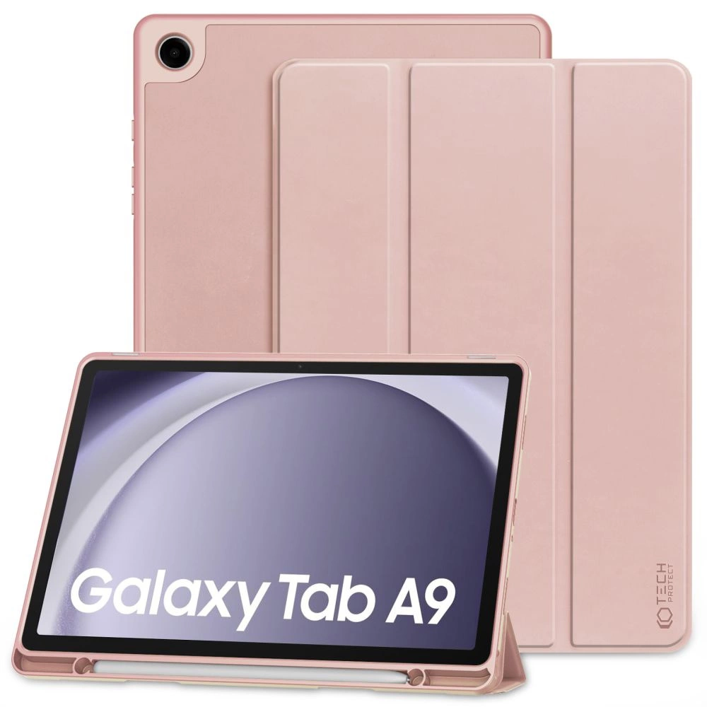 Samsung Galaxy Tab A9 ( SM-X110 / X115 ) Tech-Protect SC Pen Protective Cover Case, Pink | Planšetes Vāciņš...