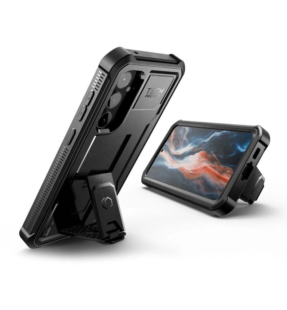 Samsung Galaxy S23 FE (SM-S711B/DS) Tech-Protect Kevlar Pro Protective Case Cover, Black