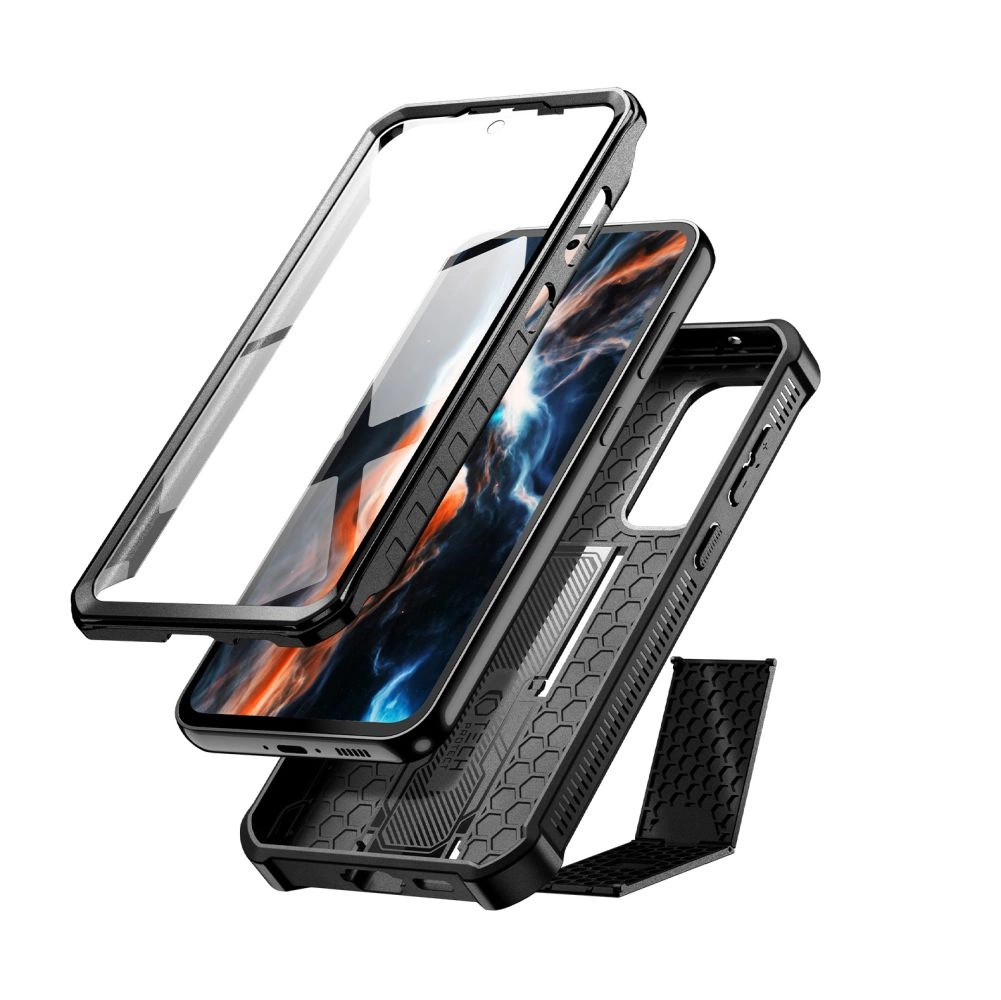 Samsung Galaxy S23 FE (SM-S711B/DS) Tech-Protect Kevlar Pro Protective Case Cover, Black