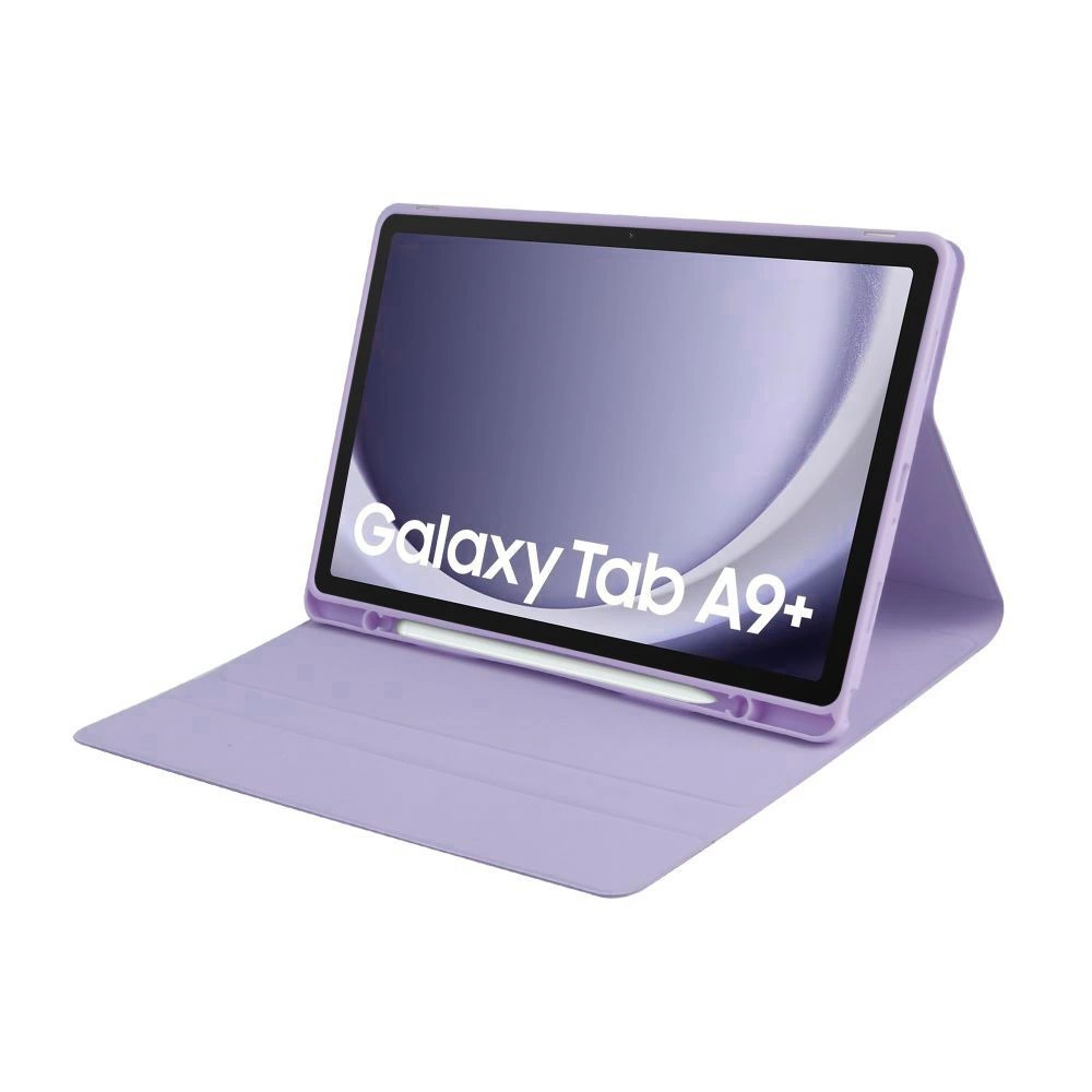 Samsung Galaxy Tab A9+ Plus (SM-X210, X215, X216B) Tech-Protect SC Pen Case Cover with Bluetooth Keyboard, Purple