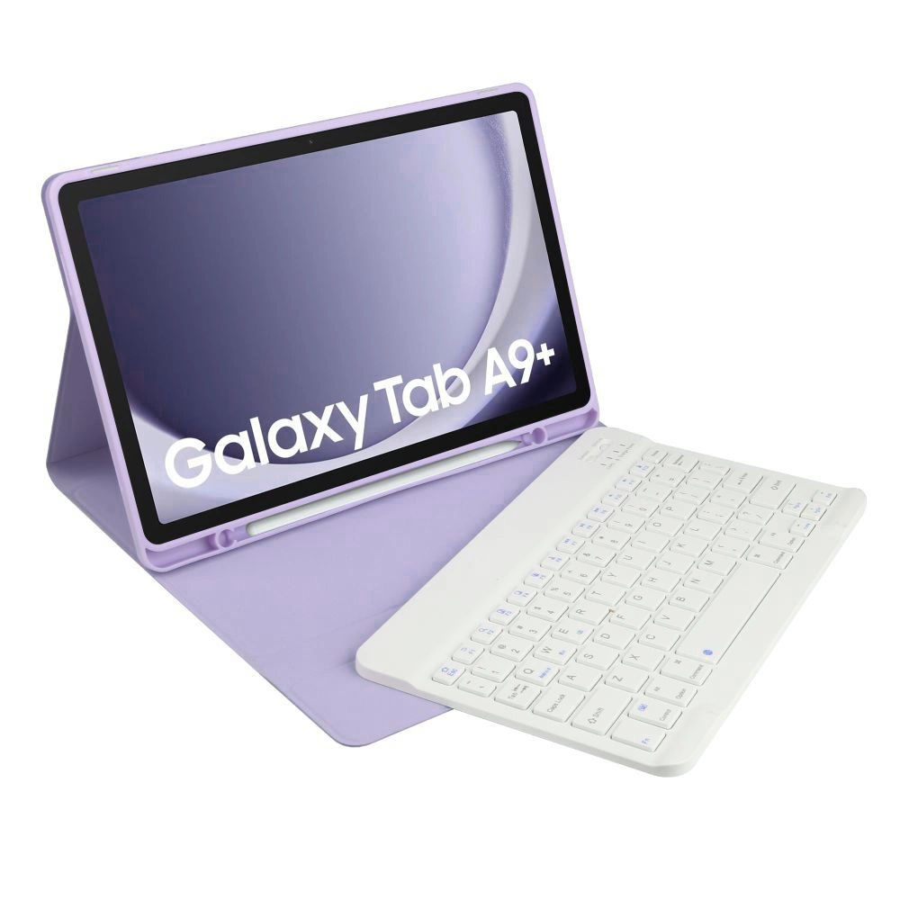 Samsung Galaxy Tab A9+ Plus (SM-X210, X215, X216B) Tech-Protect SC Pen Case Cover with Bluetooth Keyboard, Purple