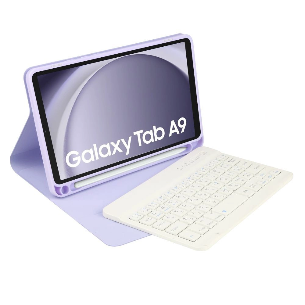 Samsung Galaxy Tab A9 ( SM-X110 / X115 ) Tech-Protect SC Pen Case Cover with Bluetooth Keyboard, Purple