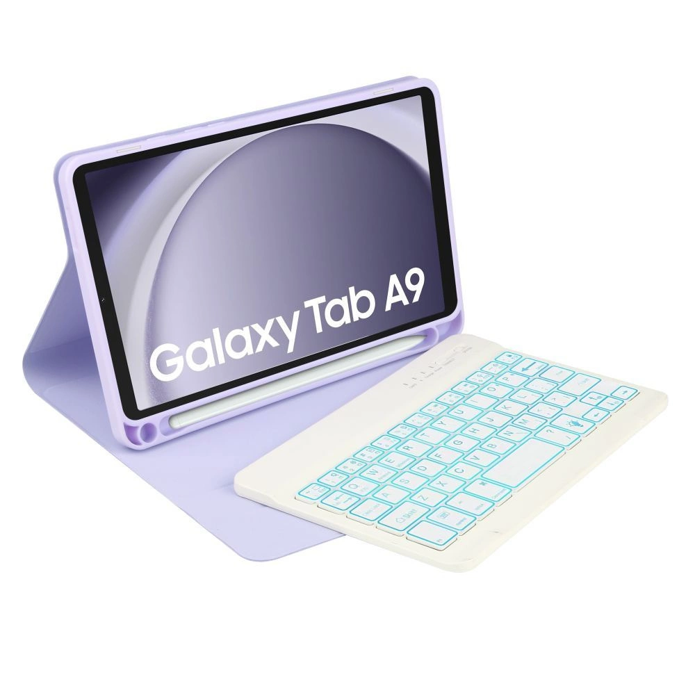 Samsung Galaxy Tab A9 ( SM-X110 / X115 ) Tech-Protect SC Pen Case Cover with Bluetooth Keyboard, Purple