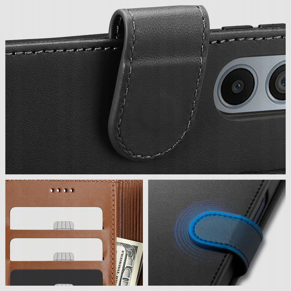 Tech-Protect Wallet Case for Samsung Galaxy S24 Ultra, Black