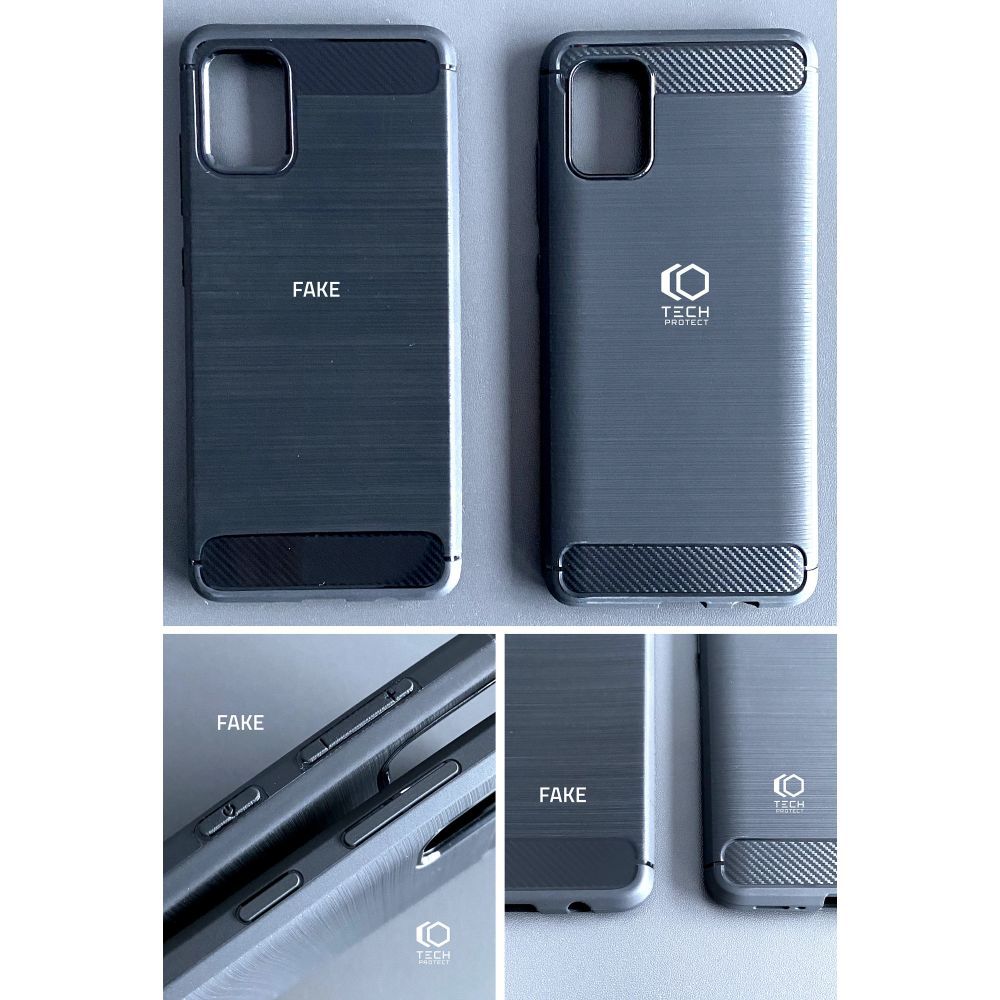 Samsung Galaxy Xcover 7 ( SM-G556B / DS ) Tech-Protect TPUCarbon Fiber TPU Protective Case Cover, Black