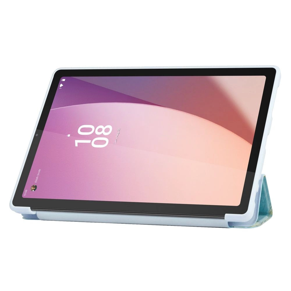 Lenovo Tab M9 (TB310FU) Trifold Tech-Protect SmartCase Protective Cover Case, Blue with Sakura