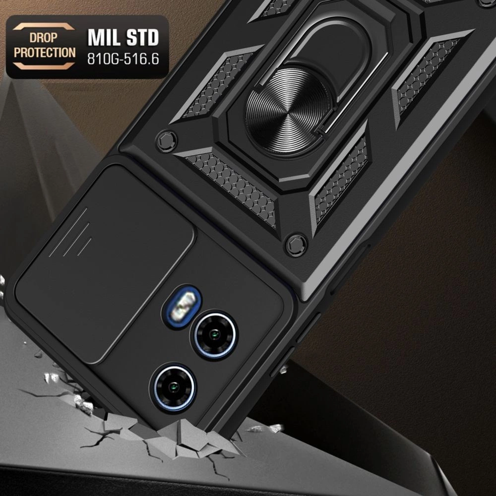 Motorola Moto G34 5G Tech-Protect CamShield Pro Case Cover, Black | Telefona Vāciņš Maciņš Apvalks Bampers