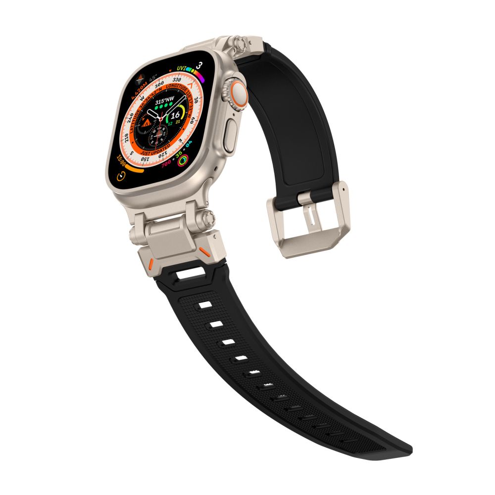 Tech-Protect Delta Pro Strap for Apple Watch (42/44/45/49 mm), Black-Titanium