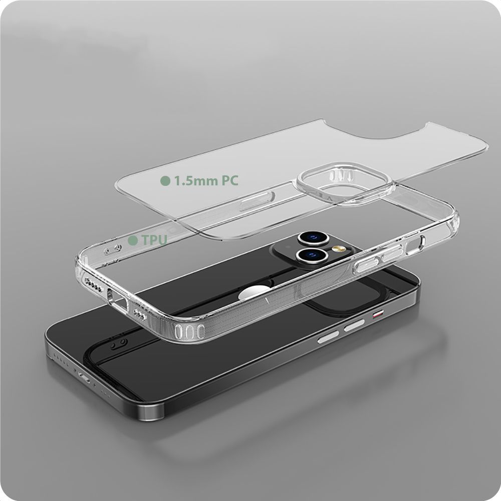 Nothing Phone 2A Tech-Protect FlexAir Hybrid Cover Case, Transparent