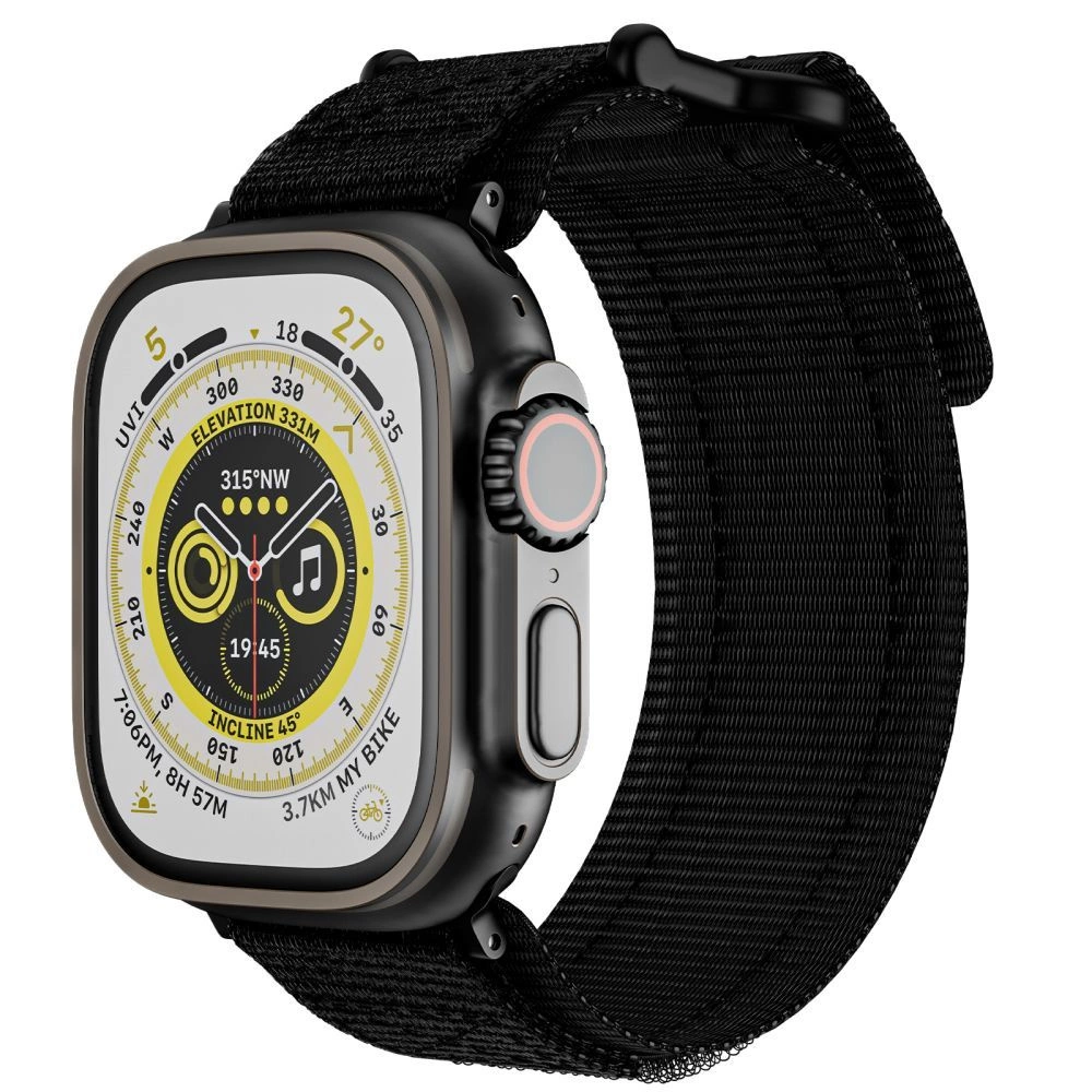Tech-Protect Scout Pro siksniņa Apple Watch 4 / 5 6 7 8 9 SE Ultra 1 2 (42/44/45/49 mm) - Melna | Strap for Black