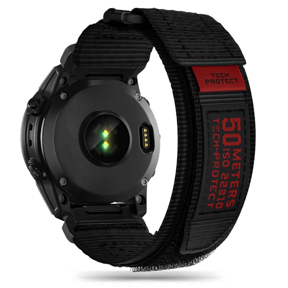 Tech-Protect Scout Pro siksna Garmin Fenix 5 / 6 7 - melna | strap for ​​5 black