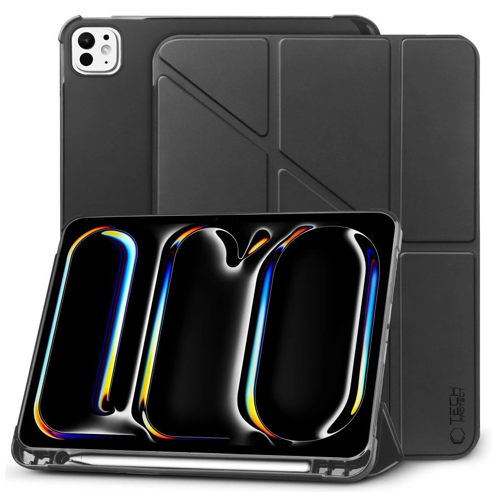 Apple iPad Pro 13'' (2024) (A2926 A2925) Tech-Protect SC Pen Origami Cover Case, Black | Planšetes Vāciņš Maciņš...