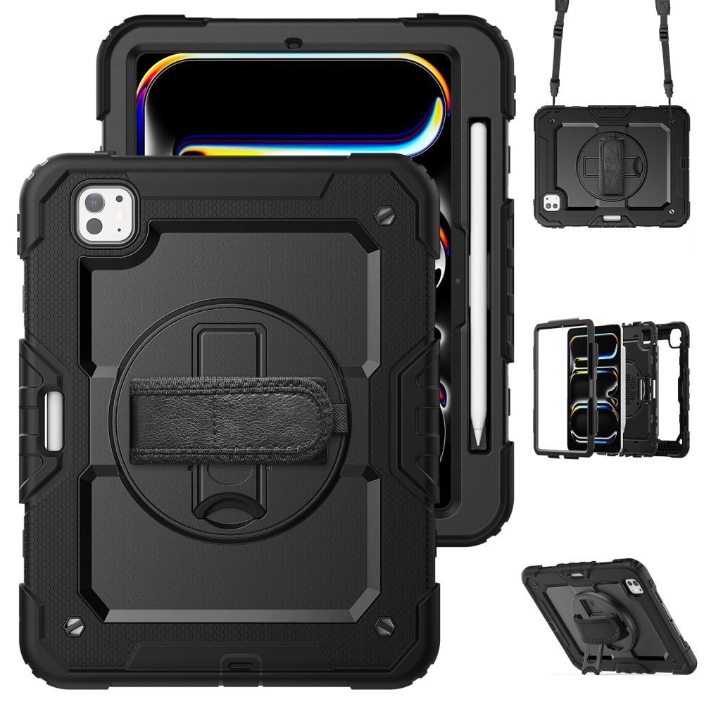 Apple iPad Pro 13\'\' (2024) (A2926 A2925) Tech-Protect Solid360 Cover Case, Black | Чехол Книжка для...