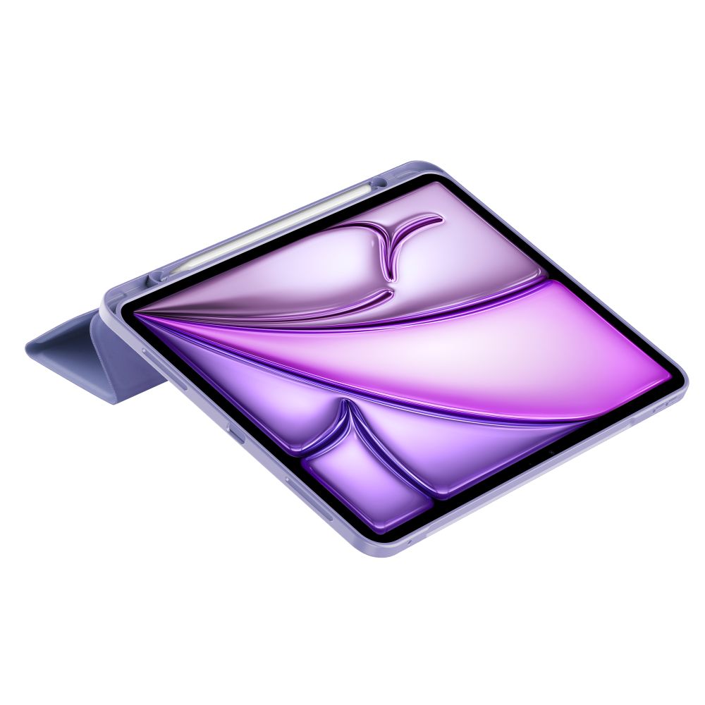 Tech-Protect iPad Air 13\" (2024-2026) atverams vāciņš maciņš grāmatiņa SC Pen, violets