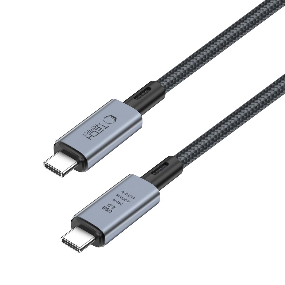 Кабель Tech-Protect UltraBoost Max USB-C 4.0 240W 2м - серый