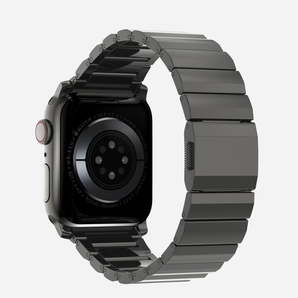 Браслет Tech-Protect SteelBand для Apple Watch 4 / 5 6 7 8 9 SE Ultra 1 2 (42/44/45/49 мм) - черный