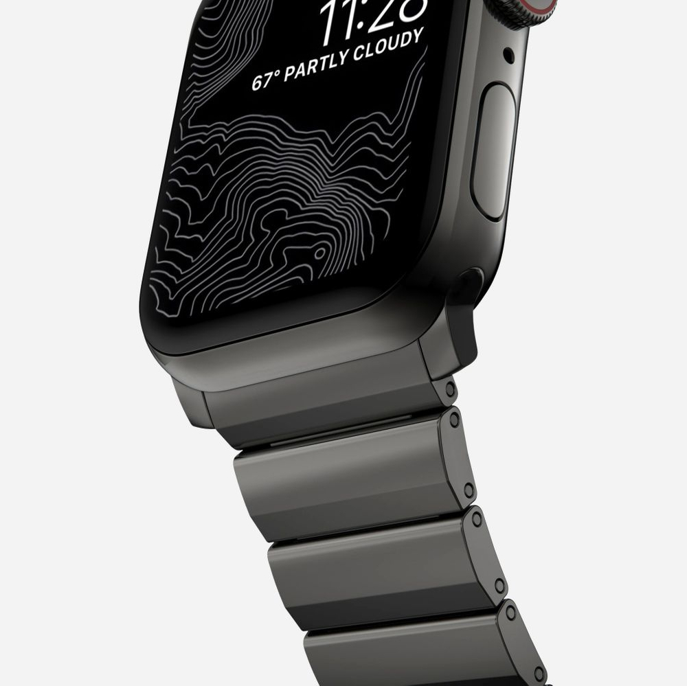Браслет Tech-Protect SteelBand для Apple Watch 4 / 5 6 7 8 9 SE Ultra 1 2 (42/44/45/49 мм) - черный