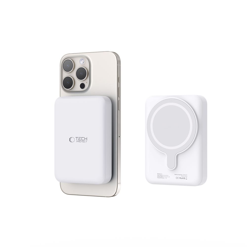 Tech-Protect LifeMag PB11 MagSafe Powerbank 10000mAh, White