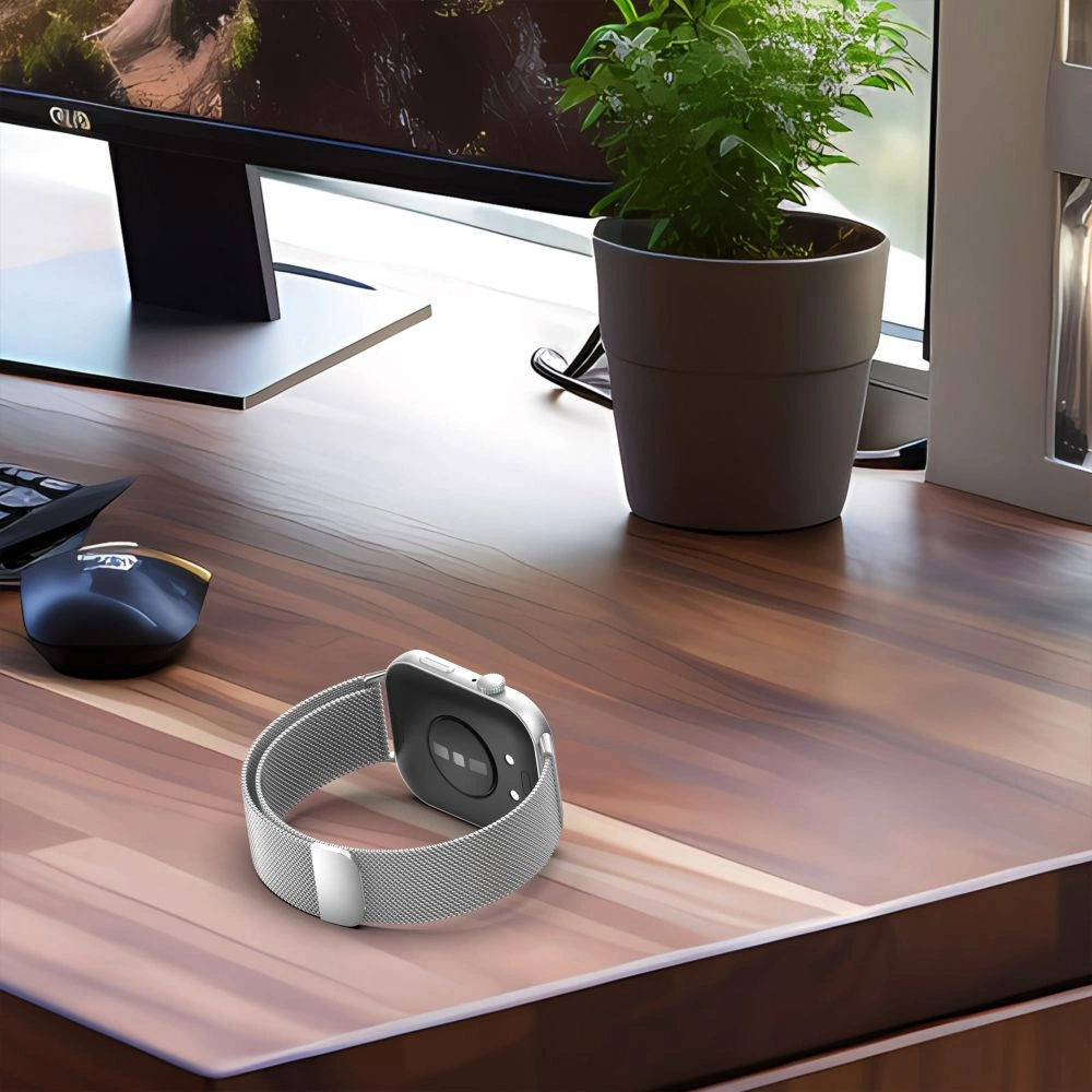Tech-Protect MilaneseBand siksniņa priekš Huawei Watch Fit 3 - sudraba krāsā | strap for silver