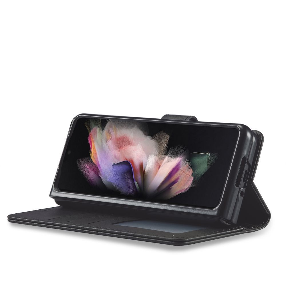 Samsung Galaxy Z Fold 6 ( SM-F956B/DS ) Tech-Protect Wallet Book Case Cover, Black | Telefona Vāciņš Maciņš...