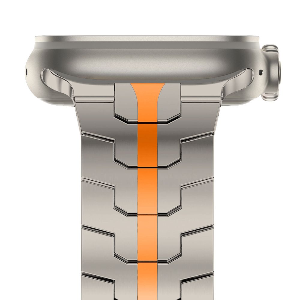 Браслет Tech-Protect Stainless Line для Apple Watch (42/44/45/49 mm), оранжевый