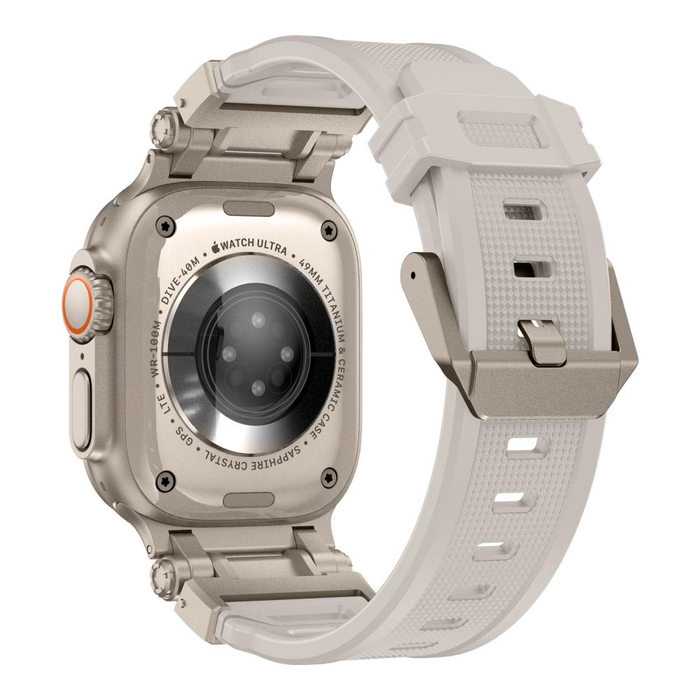 Tech-Protect Delta Pro strap for Apple Watch 4 / 5 / 6 / 7 / 8 / 9 / SE / Ultra 1 / 2 (42/44/45/49 mm) - beige titanium
