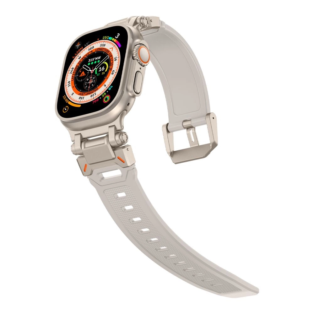 Tech-Protect Delta Pro strap for Apple Watch 4 / 5 / 6 / 7 / 8 / 9 / SE / Ultra 1 / 2 (42/44/45/49 mm) - beige titanium