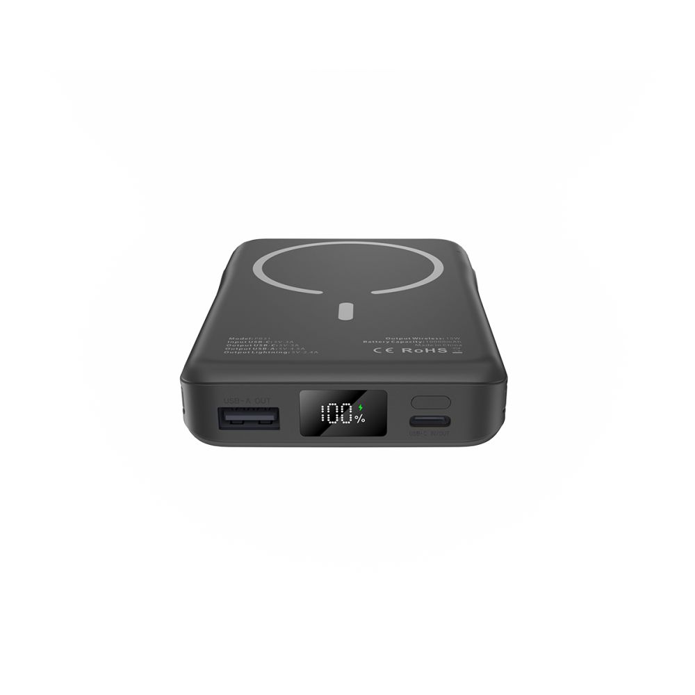 Tech-Protect LifeMag PB31 MagSafe ārējais akumulators 10000mAh 15W, melns