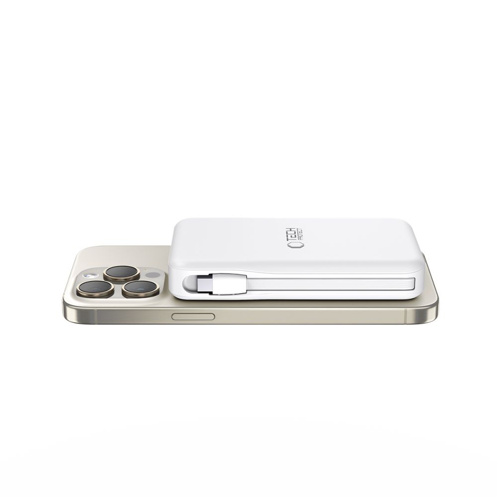 Tech-Protect LifeMag PB31 Power Bank 10000mAh with MagSafe, White