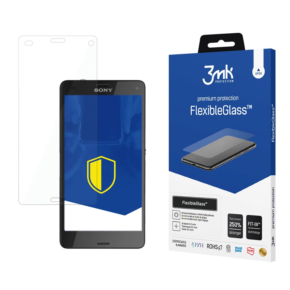 Sony Xperia Z3 Compact D5803 3MK Flexibleglass Tempered Glass Screen Protector
