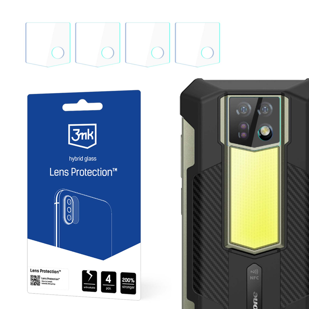 Ulefone Armor 24 3MK Lens Protection Back Camera Tempered Glass Protector, 4 pcs.