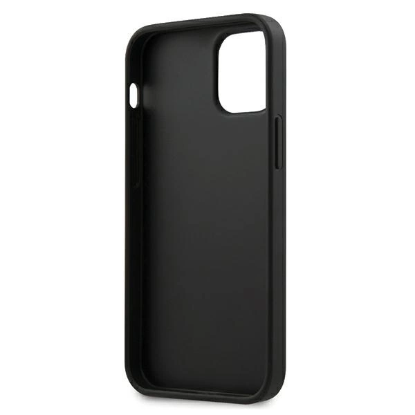 Guess GUHCP12SPU4GHBR iPhone 12 mini 5,4\\\" brūns cietais futrālis 4G Triangle Collection | brown hardcase