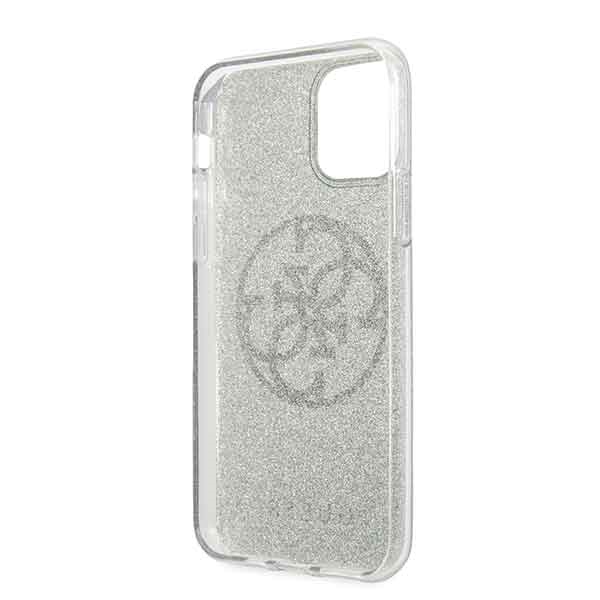 Guess iPhone 11 Pro vāciņš 4G Circle Glitter, haki