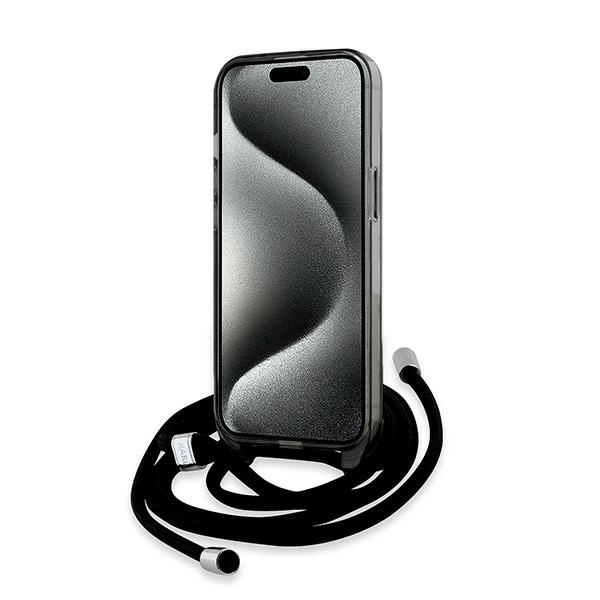 Karl Lagerfeld iPhone 15 / 14 / 13 Case IML Crossbody Monogram, Black