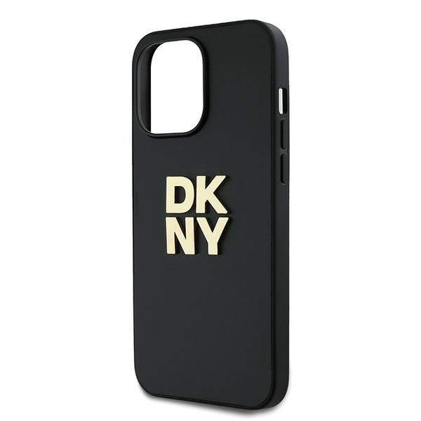 DKNY iPhone 14 Pro Case Wrist Strap Stock Logo, Black
